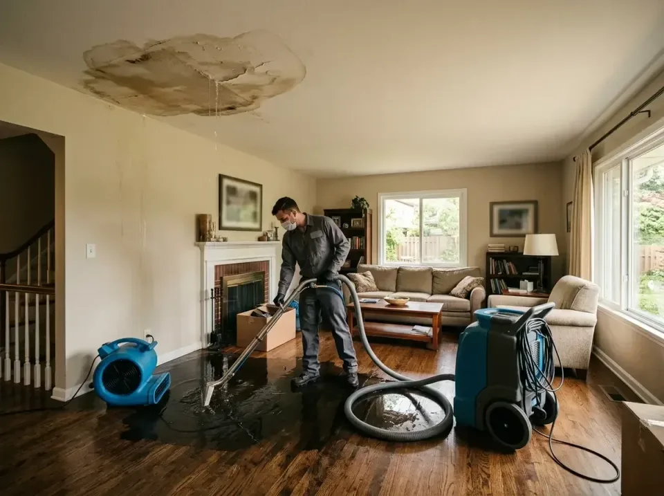 attic-pipe-burst-ceiling-drip-008 — frequently asked questions, Water Damage Restoration & Carpet Care in Warrensville Heigh…